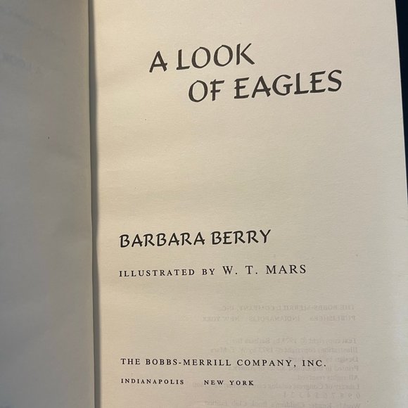 A Look of Eagles By Barbara Berry Bobbs-Merrill Company 1973 - Picture 5 of 8